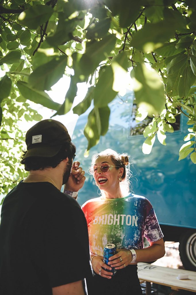 Brighton Pride backstage