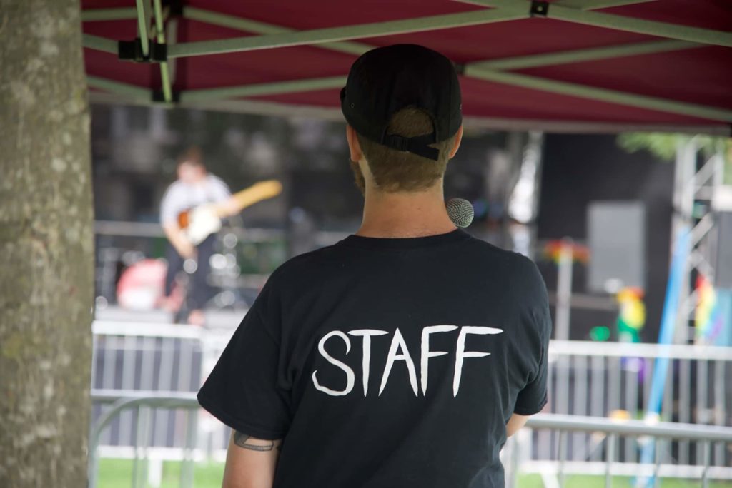 Backstage staff member - Event management