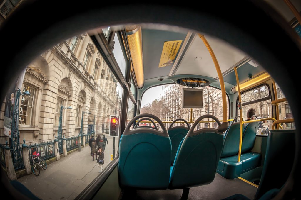London bus interior