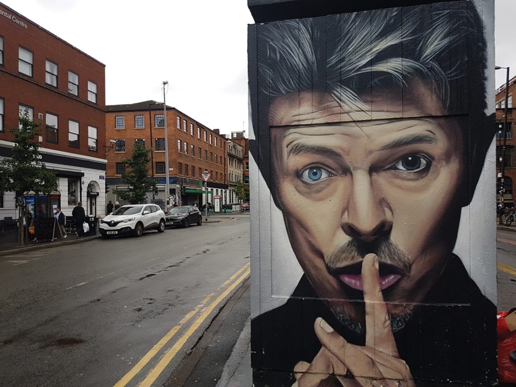 Manchester street painting of David Bowie