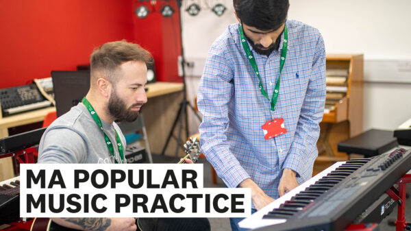MA Popular music practice video
