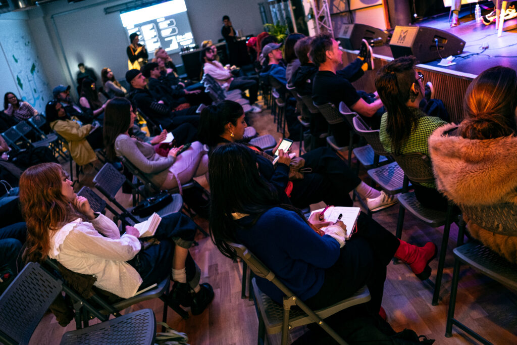 SXSW London kicks off their Roadshow Tour at BIMM Bristol while students sit seated
