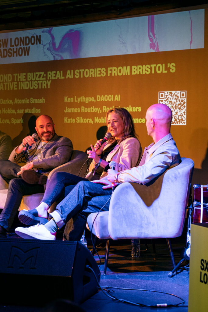members of Bristol creative industry sitting down discussing