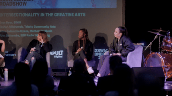 SXSW show with panellists